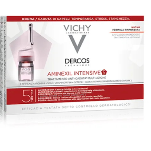 Dercos Aminexil Intensive 5 Trattamento Anticaduta 42 fiale Donna