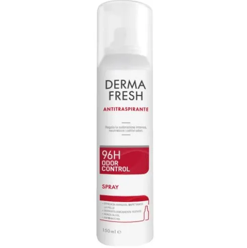 Dermafresh Deo 96h Odor Control Spray - Deodorante antitraspirante per sudorazione intensa - 150 ml