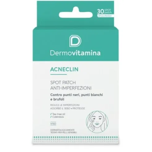 Dermovitamina Acneclin Patch Anti-Imperfezioni Trattamento Brufoli 30 Pezzi