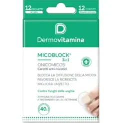 Dermovitamina Micoblock 3in1 Cerotti Onicomicosi Anti-Micotico 12 pezzi