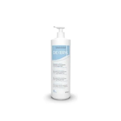 Dexeryl Crema - Crema emolliente per pelle secca e atopica - 500 g - Flacone con dispenser