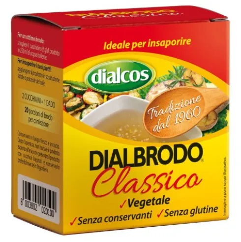 Dialbrodo Classico Preparato Granulare Vegetale per Brodo 100g
