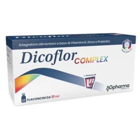 Dicoflor Complex - Integratore per l'equilibrio della flora batterica intestinale - 12 flaconcini