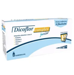 Dicoflor Complex Junior - Integratore per l'equilibrio della flora batterica intestinale - 12 flaconcini