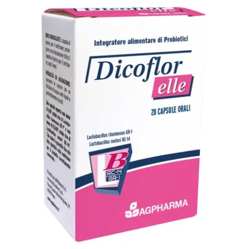 Dicoflor Elle - Integratore per la flora batterica intestinale della donna - 28 capsule