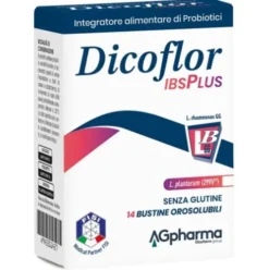 Dicoflor IBS Plus - Integratore per la flora batterica intestinale - 14 Bustine orosolubili