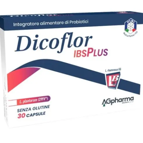 Dicoflor IBS Plus - Integratore alimentare a base di probiotici - 30 capsule