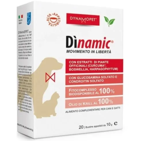 Dinamico DìNAMIC Medium Supporto Articolare Cani e Gatti 20 Bustine