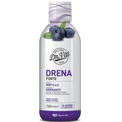 Drena Forte Mirtillo - Integratore alimentare drenante - 500 ml