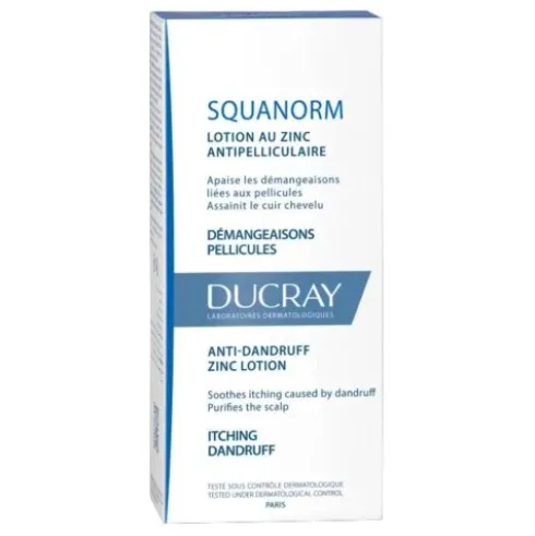 Ducray Kelual Squanorm Lozione Antiforfora - Trattamento lenitivo anti-prurito - 200 ml