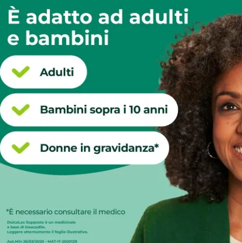 Dulcolax - Lassativo ad azione rapida contro la stitichezza occasionale - 6 supposte