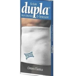 Dupla Cintura Elastica Bianca Misura 5 per Sostegno Lombare