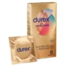 Durex RealFeel Profilattici Senza Lattice Sensazione Naturale 56mm 6 Pezzi