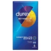 Durex Settebello 2XL Preservativi Extra Large in Lattice Lubrificati 5 Pezzi