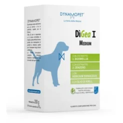 Dynamopet Dientero Medium, Alimento Complementare per Cani e Gatti, Supporto Digestivo in Gel