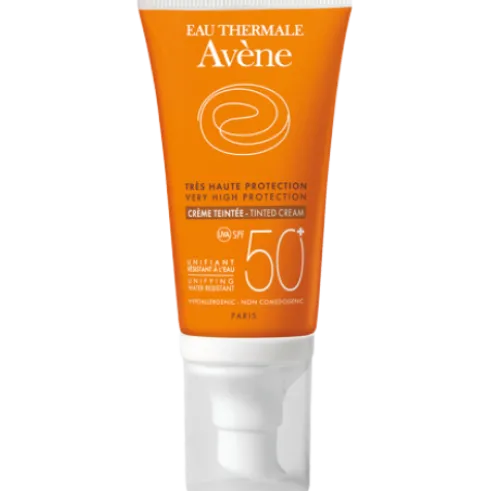 Eau Thermale Avene Crema Viso Colorata SPF 50+ Protezione Solare Molto Alta 50 ml