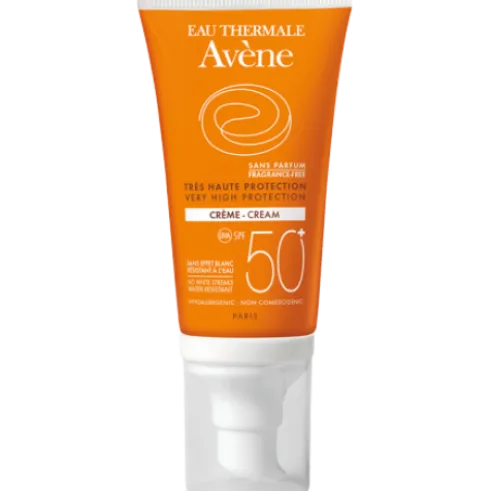 Eau Thermale Avene Solare Crema Viso Senza Profumo SPF 50+ Protezione Solare Molto Alta 50 ml