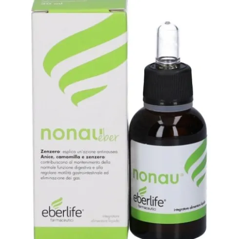 Eberlife Farmaceutici Nonau Gocce Integratore Alimentare per Nausea e Acidità 30ml