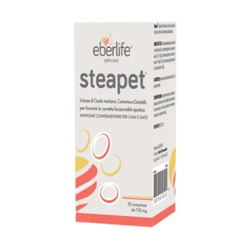 Eberlife Farmaceutici Steapet Mangime Complementare per Cani e Gatti 30 Compresse