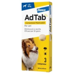 Elanco AdTab Compresse Masticabili per Cani 22-45kg - Trattamento Pulci e Zecche