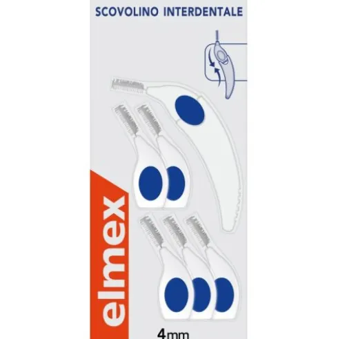 Elmex Scovolino Interdentale 4mm 6 testine + manico