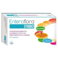 Enteroflora Symbio Integratore Fermenti Lattici per Equilibrio Flora Intestinale, 20 Capsule