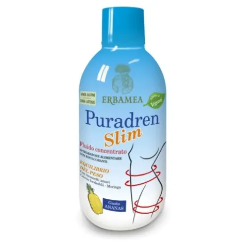 Erbamea Puradren Slim Integratore Drenante Ananas 500ml Senza Glutine