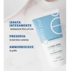 Etat Pur Crema Idratante Leggera - Crema viso idratante per pelle da normale a mista - 50 ml