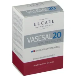 Eucare Vasesal 20 Unguento Cheratolitico Per Rimozione Strati Cutanei 6 Bustine