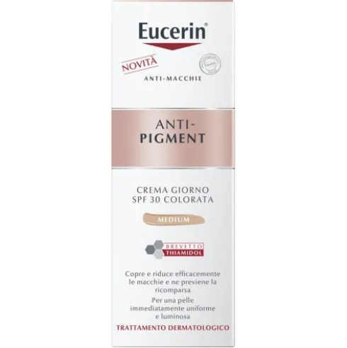 Eucerin Anti Pigment Crema Giorno SPF30 Colorata - Crema giorno antimacchie - Colore Medio - 30 ml