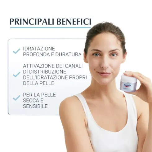 Eucerin Aquaporin Active Light - Crema viso idratante leggera per pelle secca - 50 ml