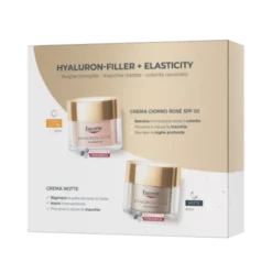 Eucerin Cofanetto di Natale 2025 Hyaluron Filler Elasticity Rosé - Crema viso da giorno SPF30 50 ml + Crema notte 50 ml