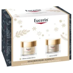 Eucerin Cofanetto di Natale Hyaluron Filler Elasticity Creme - Crema giorno SPF15 50 ml + Crema notte 50 ml
