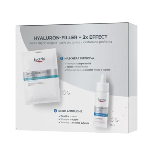 Eucerin Cofanetto di Natale 2025 Siero - Hyaluron Filler Siero 30 ml + maschera intensiva
