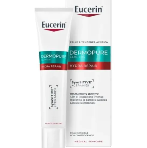 Eucerin Dermopure Hydra Repair Trattamento Viso Lenitivo Non Comedogenico 40ml