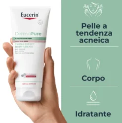 Eucerin Dermopurifyer Oil Control Crema Corpo - Crema anti-macchie post acne - 200 ml