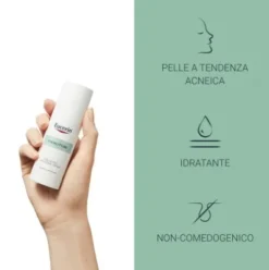 Eucerin Dermopurifyer Trattamento Lenitivo - Crema viso lenitiva per pelle a tendenza acneica - 50 ml