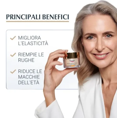 Eucerin Hyaluron Filler + Elasticity Crema Viso SPF30 - Crema viso da giorno antirughe - 50 ml