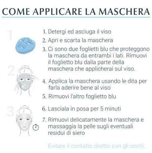 Eucerin Hyaluron Filler + 3X Effect Maschera Intensiva Antirughe - Maschera viso in tessuto per rughe sottili - 1 pezzo