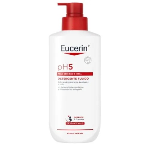 Eucerin pH5 Detergente Fluido - Detergente viso e corpo per pelle secca - 400 ml