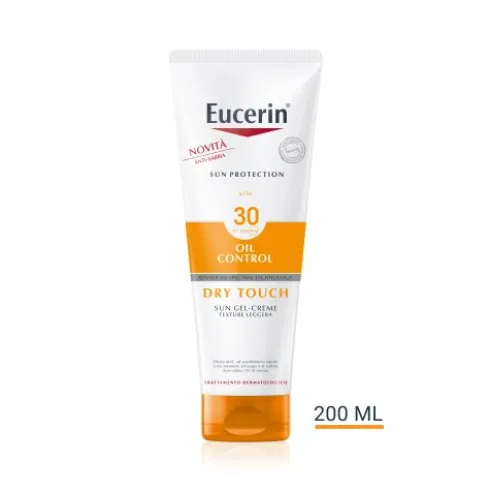 Eucerin Sul Oil Control Dry Touch SPF30 - Crema gel solare corpo tocco secco dalla texture leggera - 200 ml