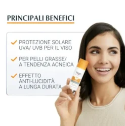 Eucerin Sun Oil Control Gel Crema Dry Touch SPF30 - Protezione solare viso tocco secco - 50 ml