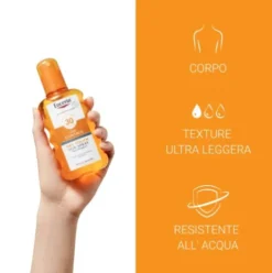 Eucerin Sun Spray Trasparente Corpo SPF30 - Protezione solare alta per il corpo - 200 ml