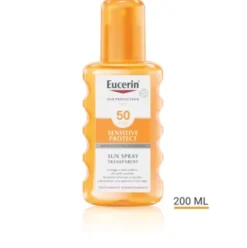 Eucerin Sun Spray Trasparente Corpo SPF50+ - Protezione solare molto alta per il corpo - 200 ml