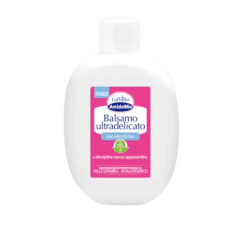 Euphidra Amido Mio Balsamo Ultradelicato - Balsamo districante ed illuminante adatto per adulti e bambini - 200 ml