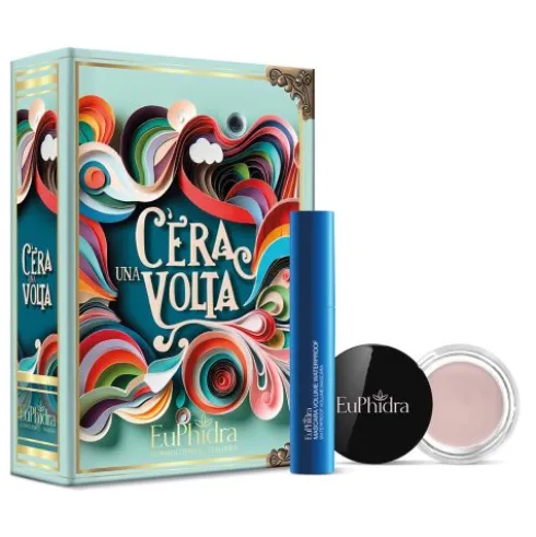 Euphidra Cofanetto di Natale C'era Una Volta - Mascara volume waterproof 12 ml + Burro struccante occhi e labbra 10 ml