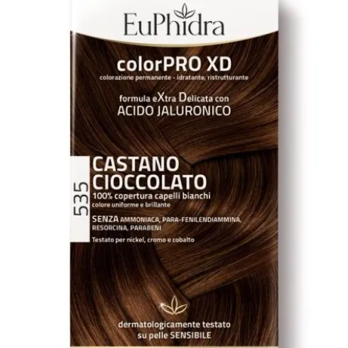 Euphidra ColorPRO XD Colorazione Permanente Tinta Numero 535 - Tinta capelli colore castano cioccolato