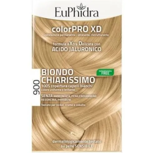 Euphidra ColorPRO XD Colorazione Permanente Tinta Numero 900 - Tinta capelli colore biondo chiarissimo