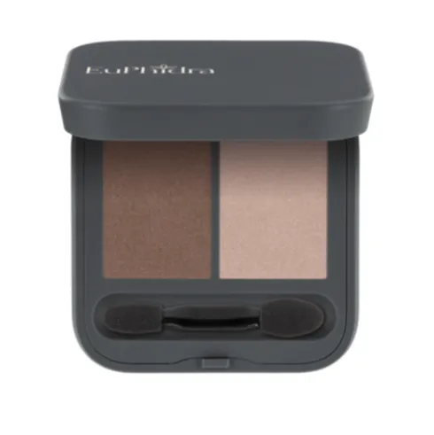 Euphidra Ombretto Duo Colore OD01 - Ombretti illuminanti ideali per smokey eyes - Nuance cool - 4 g