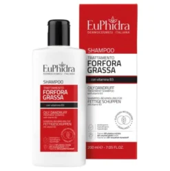 Euphidra Shampoo Forfora Grassa - Shampoo trattante antiforfora - 200 ml